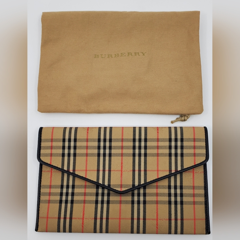 Burberry Check Clutch - Picture 1 of 9
